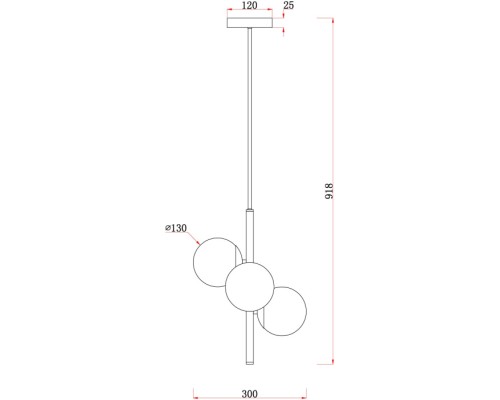 Потолочная люстра Zing FR5199PL-03BS Freya