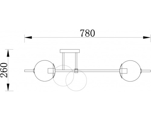Потолочная люстра Damask FR5205PL-06BS Freya
