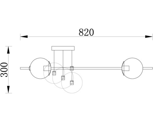 Потолочная люстра Damask FR5205PL-08BS Freya