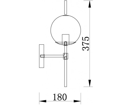 Бра Damask FR5205WL-01BS Freya