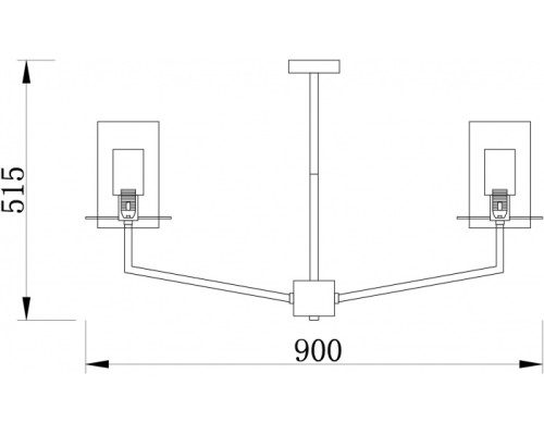 Потолочная люстра Felicity FR5206PL-08FG Freya
