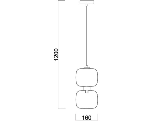 Подвесной светильник Lumen FR5215PL-01BS Freya