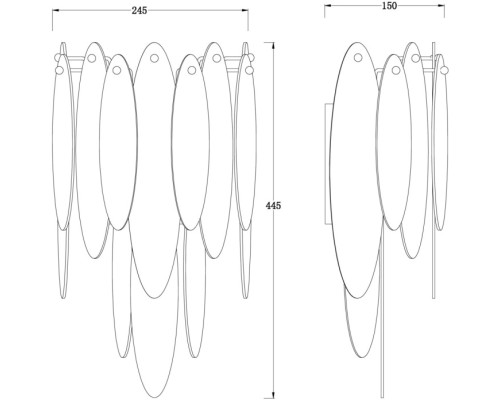 Бра Lucrecia FR5217WL-02FG Freya