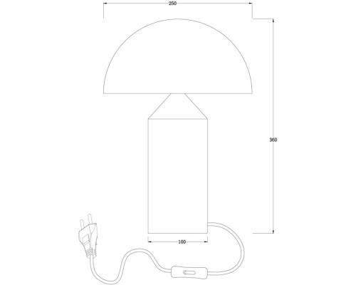 Интерьерная настольная лампа Eleon FR5218TL-01BS Freya