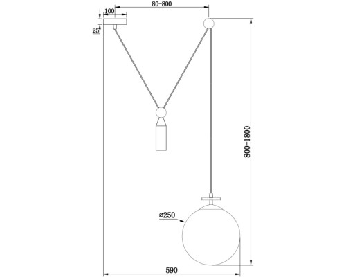 Подвесной светильник Impulse FR5221PL-01BS Freya