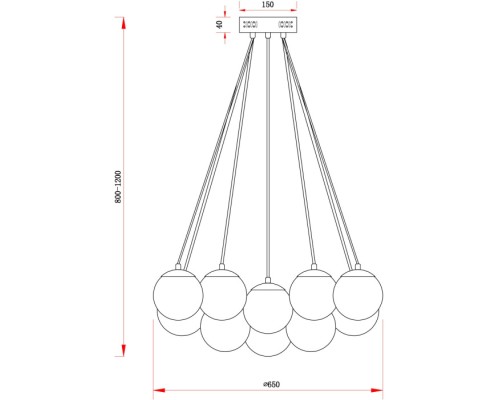 Подвесной светильник Fiesta FR5231PL-19CH Freya