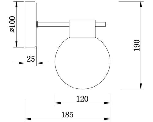 Бра Gatsby FR5233WL-01BS Freya