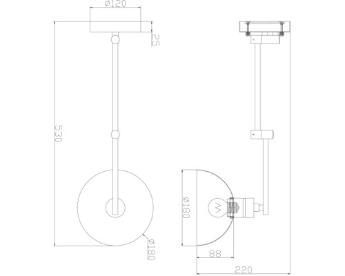 Бра Cover FR5290WL-01B Freya