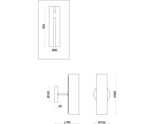 Бра Fiore FR5368WL-02BS Freya