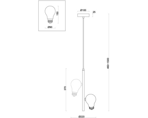Подвесной светильник Evidence FR5372PL-02BS Freya