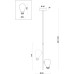 Подвесной светильник Evidence FR5372PL-02BS Freya