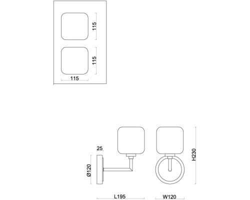 Бра Tender FR5373WL-01BS Freya