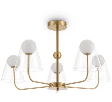 Потолочная люстра Doublety FR5382PL-05BS Freya