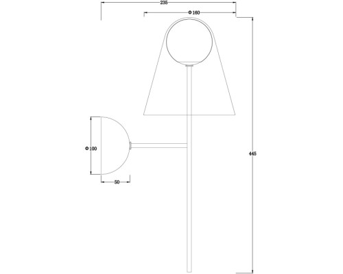Бра Doublety FR5382WL-01BS Freya