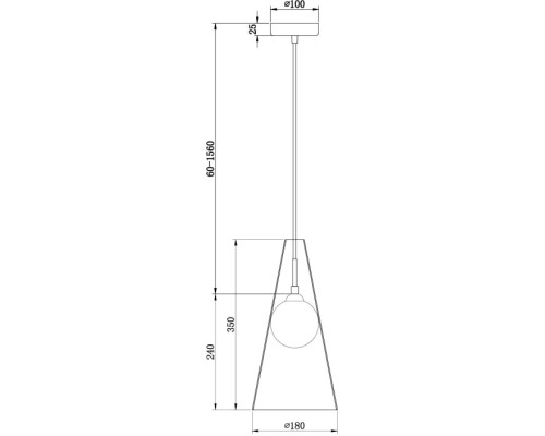 Подвесной светильник Toper FR5389PL-01BS Freya