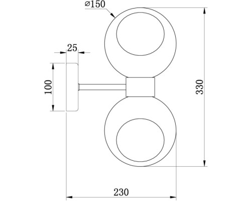 Бра Bony FR5394WL-02BS Freya