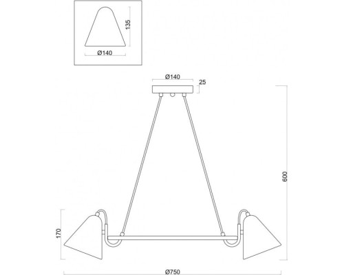 Подвесная люстра Falke FR8001PL-07WG Freya
