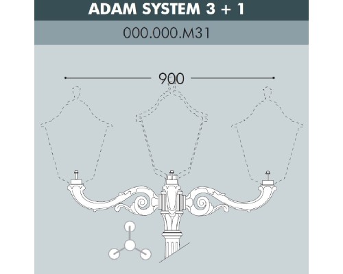 Консоль Adam 000.000.M31.A0 Fumagalli