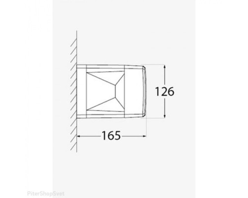 Настенный светильник уличный Ester DS1.560.000.LXD1L Fumagalli