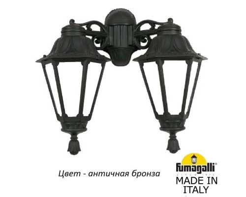 Настенный фонарь уличный Rut E26.141.000.BYF1RDN Fumagalli