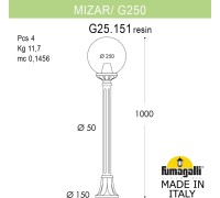 Наземный фонарь GLOBE 250 G25.151.000.VZF1R Fumagalli