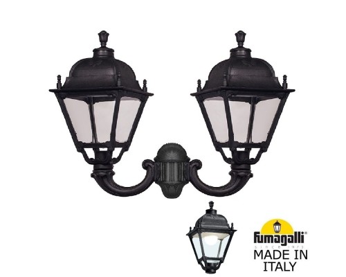 Настенный фонарь уличный Simon U33.142.000.AXH27 Fumagalli