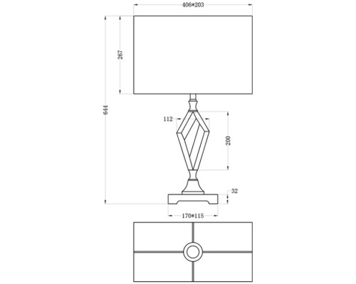 Интерьерная настольная лампа  22-88232 Garda Decor