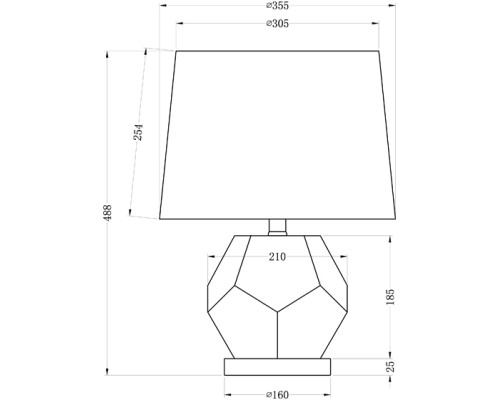 Интерьерная настольная лампа  22-88259 Garda Decor