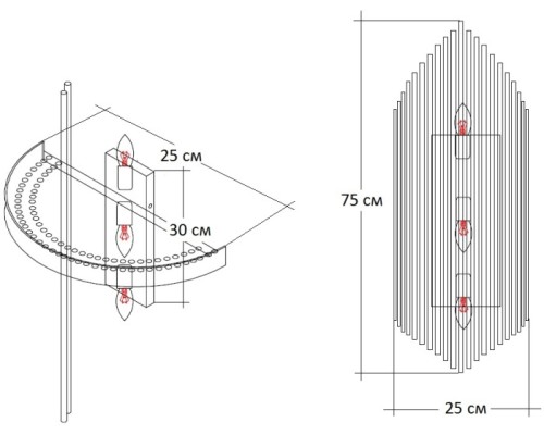 Бра  62GDW-901-750 Garda Decor