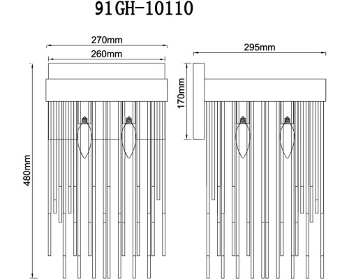 Бра  91GH-10110 Garda Decor