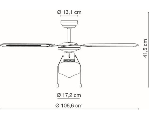 Потолочная люстра Champion 0309CSW Globo