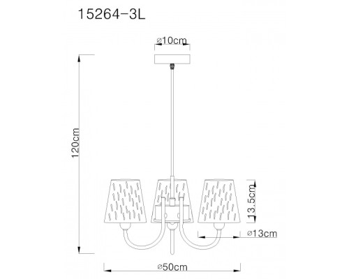 Подвесная люстра Tuxon 15264-3L Globo