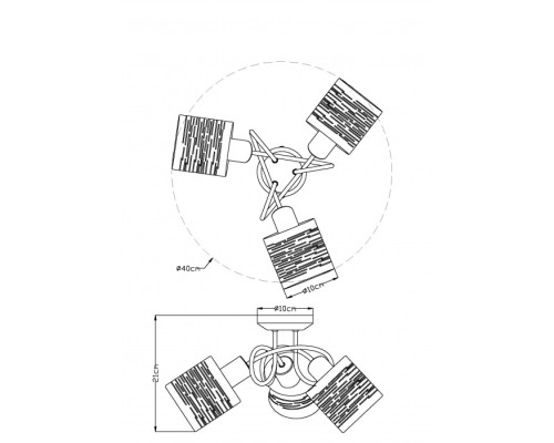 Потолочная люстра Murcia 15343-3D Globo
