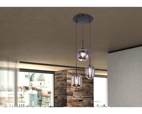 Подвесной светильник Blacky 15345-3 Globo