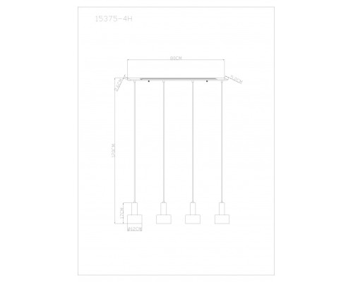 Подвесной светильник Swinni 15375-4H Globo