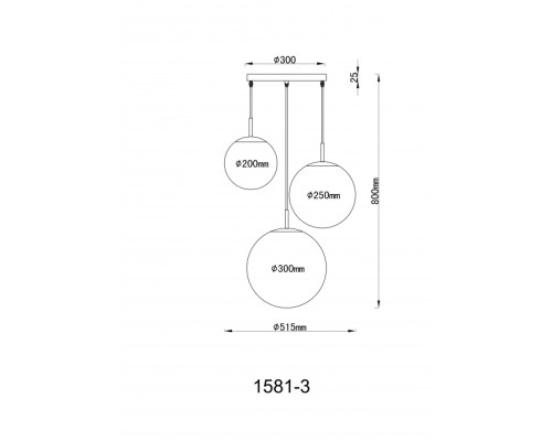 Подвесной светильник Joel 1581-3 Globo