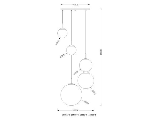 Подвесной светильник Varus 15861-5 Globo