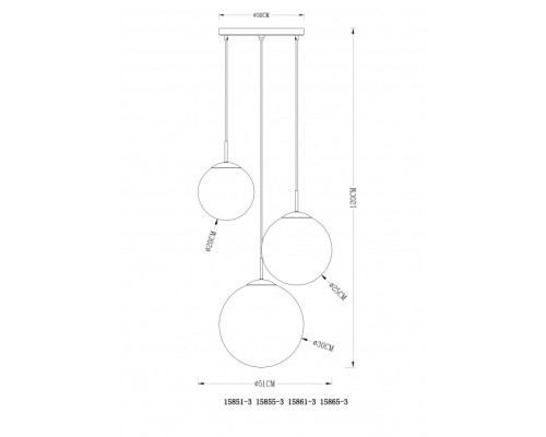 Подвесной светильник Varus 15865-3 Globo