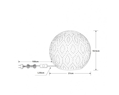 Интерьерная настольная лампа Askja 22801 Globo