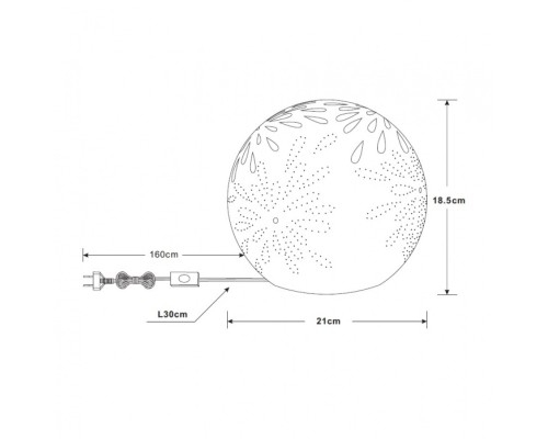 Интерьерная настольная лампа Subara 22803T1 Globo