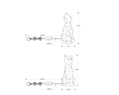 Интерьерная настольная лампа Chaita 22805 Globo