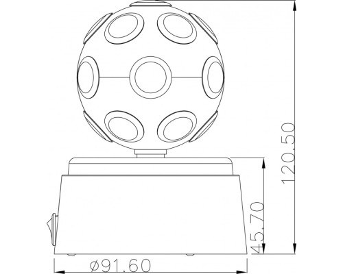 Интерьерная настольная лампа Disco 28017 Globo