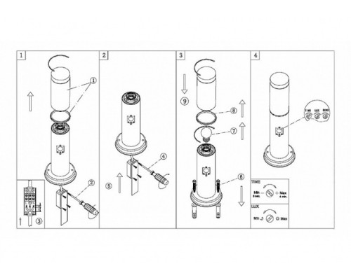 Наземный светильник Boston 3158S Globo