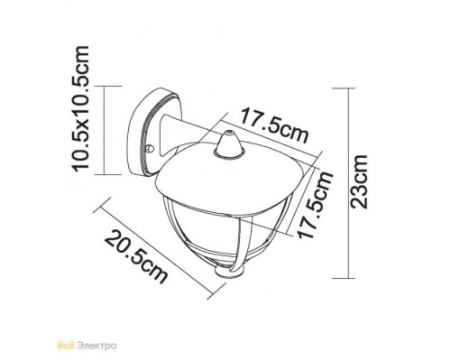 Настенный фонарь уличный Nollo 31990 Globo