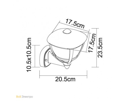 Настенный фонарь уличный Nollo 31991 Globo