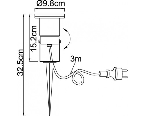 Грунтовый светильник Style 32076 Globo