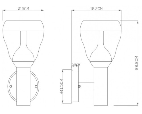 Настенный светильник уличный Monte 32250 Globo