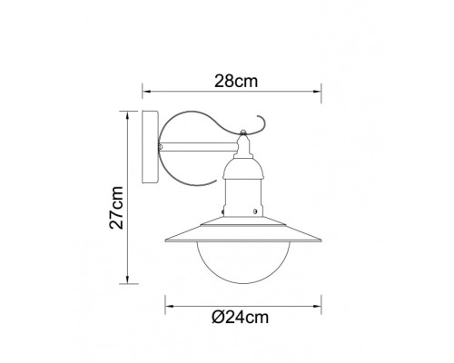 Настенный фонарь уличный Mixed 3270 Globo
