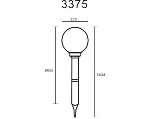 Грунтовый светильник Solar 3375 Globo