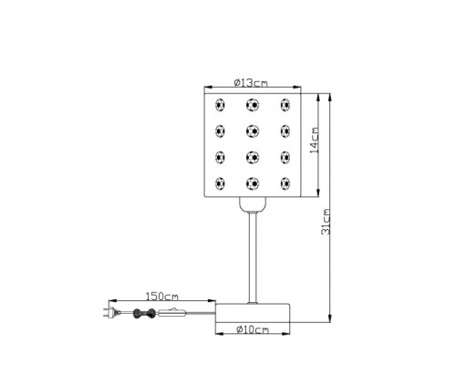 Интерьерная настольная лампа Lemmi 54009T Globo